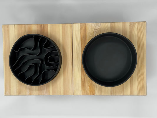 Groovy Elevated Dog Bowl Set